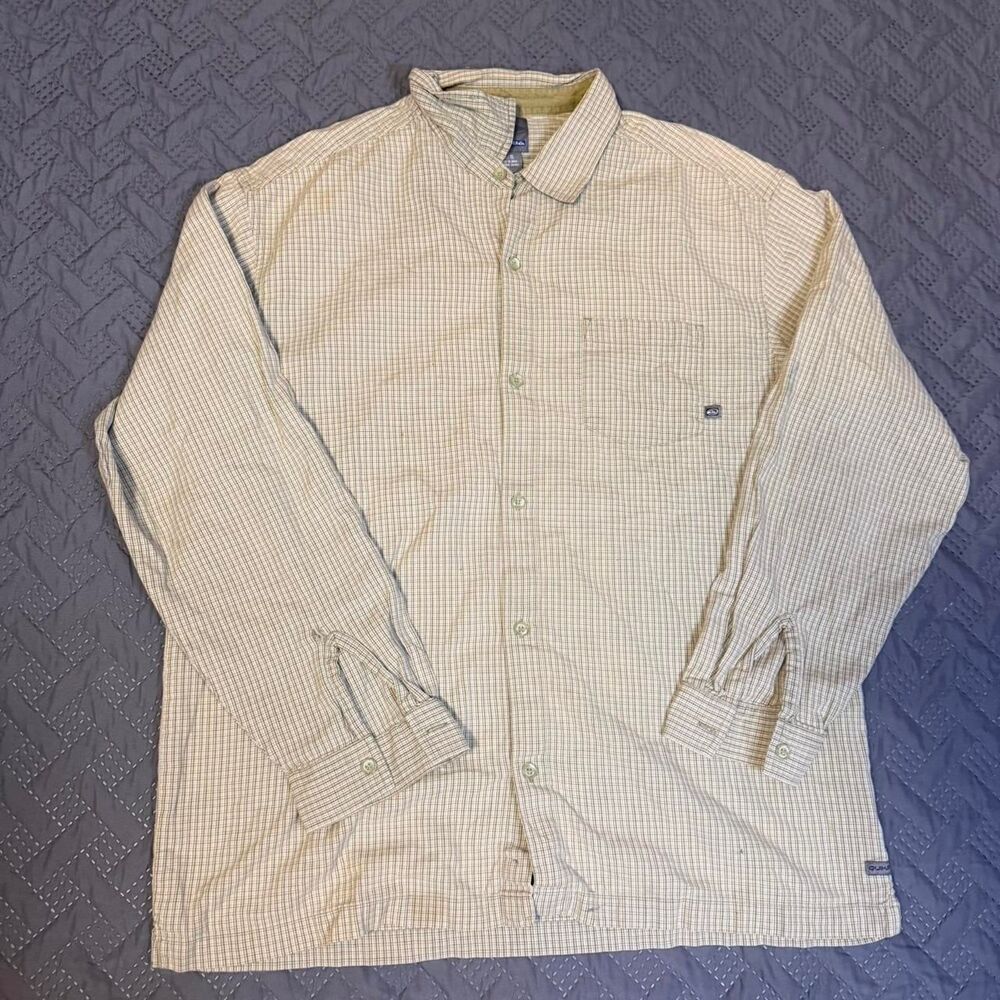 Vintage 00s Quiksilver button up shirt Size XL Surf Skater Y2K